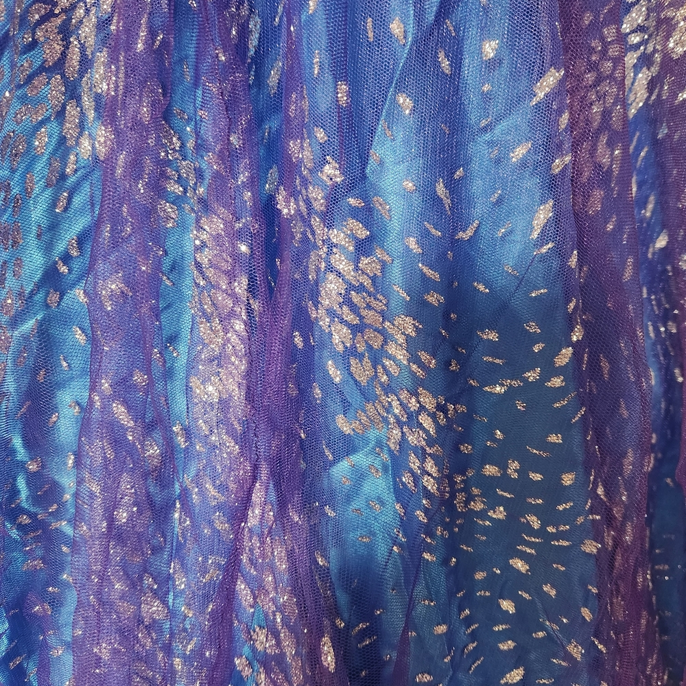 Jovani Purple and Gold Strapless Prom Ball Gown - Picture 9 of 10